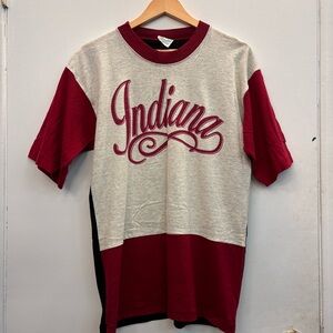Vintage Indiana Men’s Tri-Colour Graphic T-Shirt Size Medium Made in USA